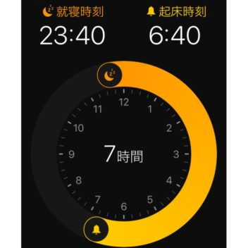 iPhone→時計アプリ→ベッドタイム