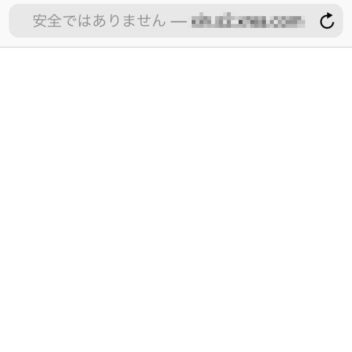 iPhone→Safari→非SSL