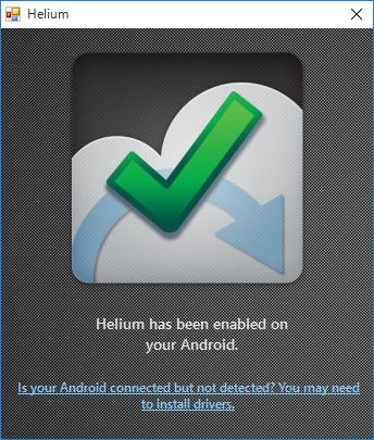 Helium Desktop「有効化」