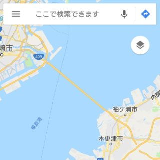 Xperia XZ1 Compact→Googleマップ→アクアライン